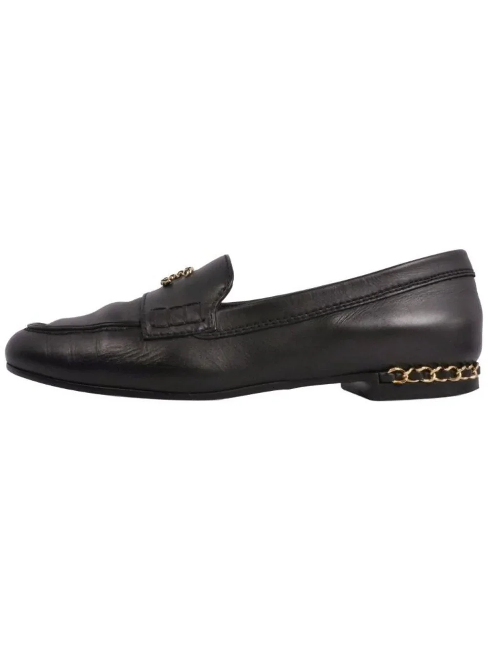 Chanel Loafers Moccasins CC Logo Chain